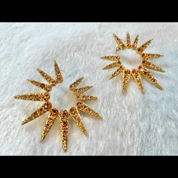 Oscar de la Renta Sea Urchin Earrings - Picture 3 of 6